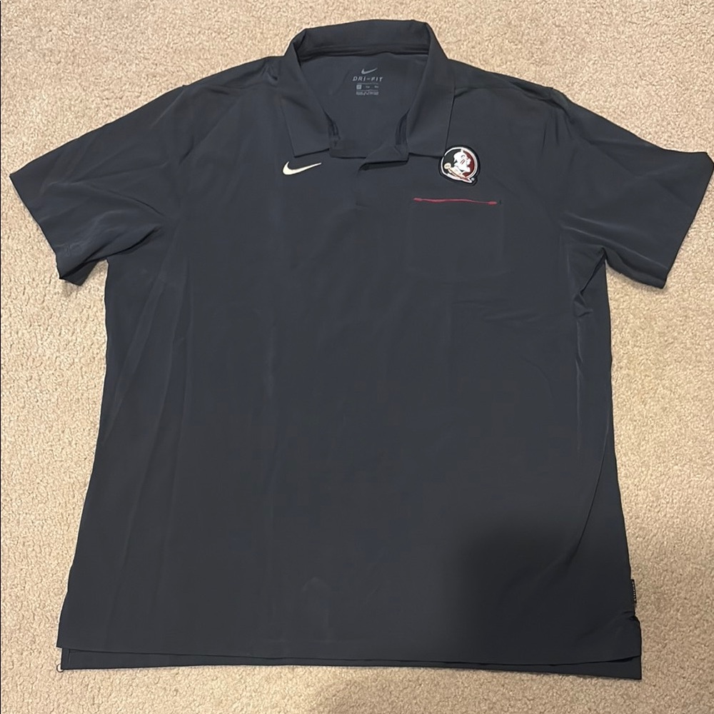 Nike Men's Black FSU Polo Shirt